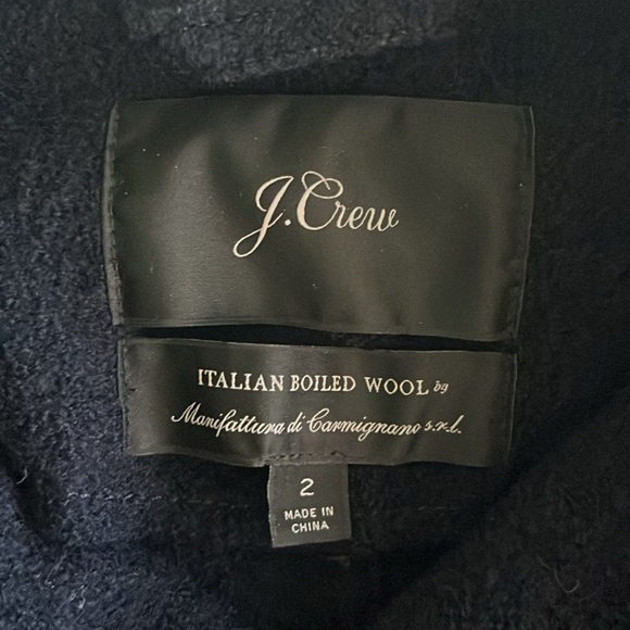 J Crew Wool Jacket, Size 2, Navy - Picture 5 of 10